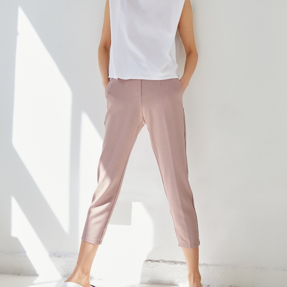 Aritzia Babaton Taupe Elliot Cotton Pants